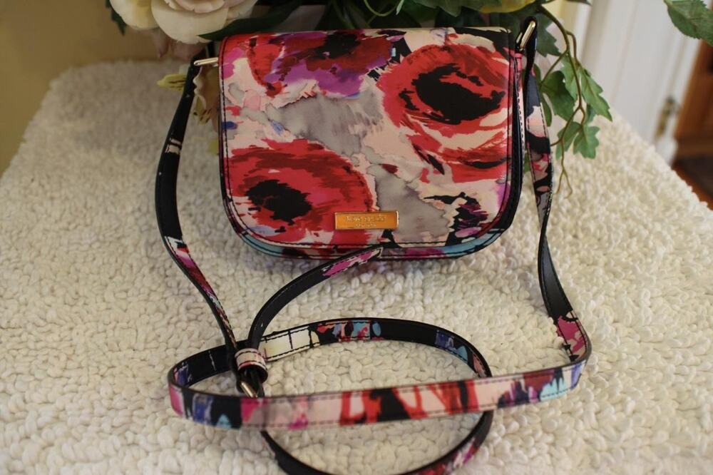 Kate Spade Carsen Laurel Way Printed Crossbody Bag WKRU4141 BLURRY FLORAL (P110